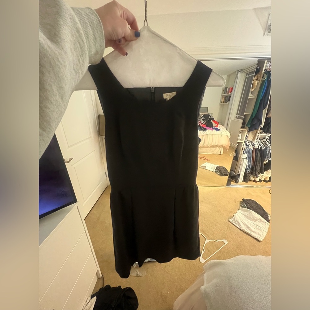 J.Crew Factory Wool Blend Flannel Sleeveless Shift Dress